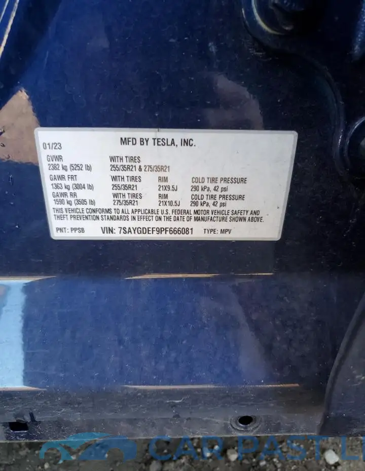 7SAYGDEF9PF666081# 13
