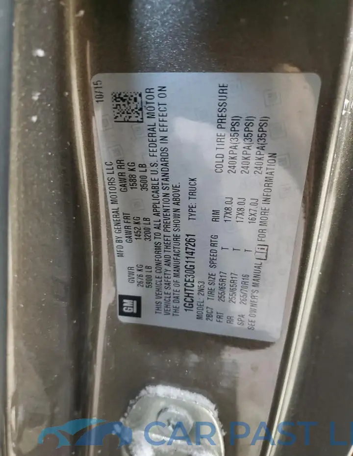 1GCHTCE30G1147261# 12