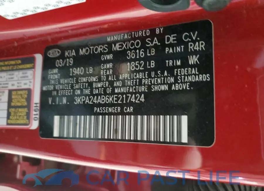 3KPA24AB6KE217424# 12