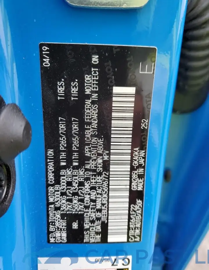 JTEBU5JR0K5696772# 13
