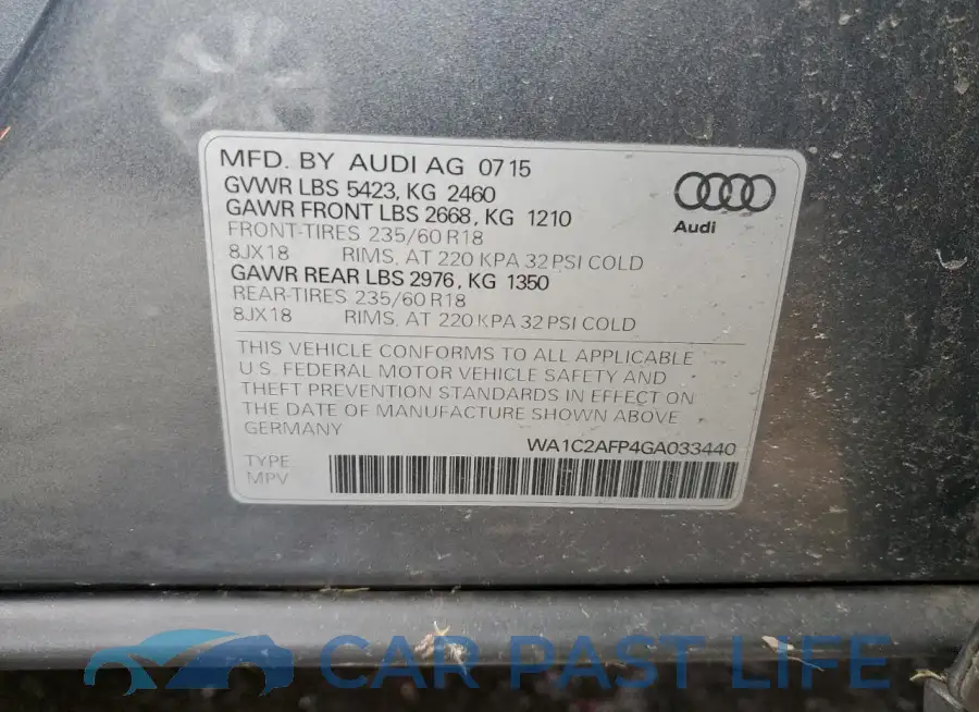 WA1C2AFP4GA033440# 13