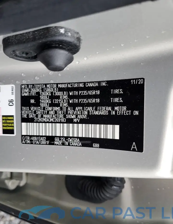 2T2HZMDA3MC269183# 13
