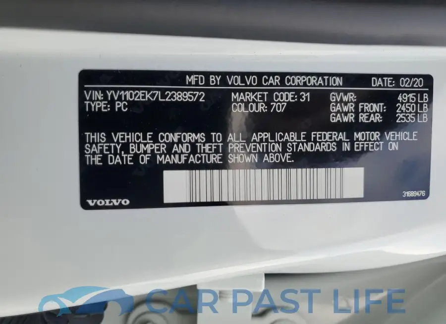 YV1102EK7L2389572# 12