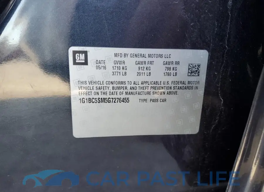 1G1BC5SM5G7276455# 12