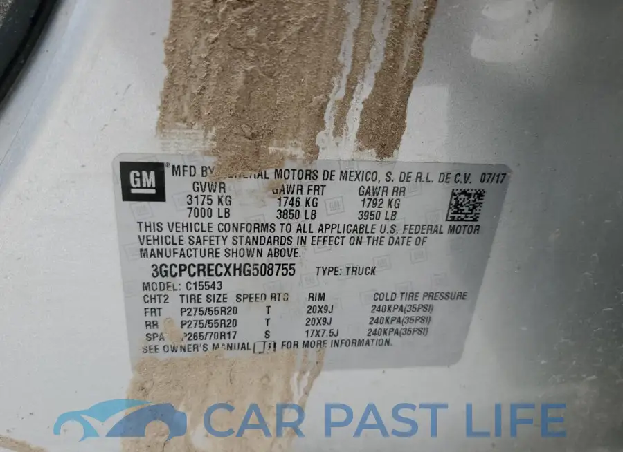 3GCPCRECXHG508755# 12