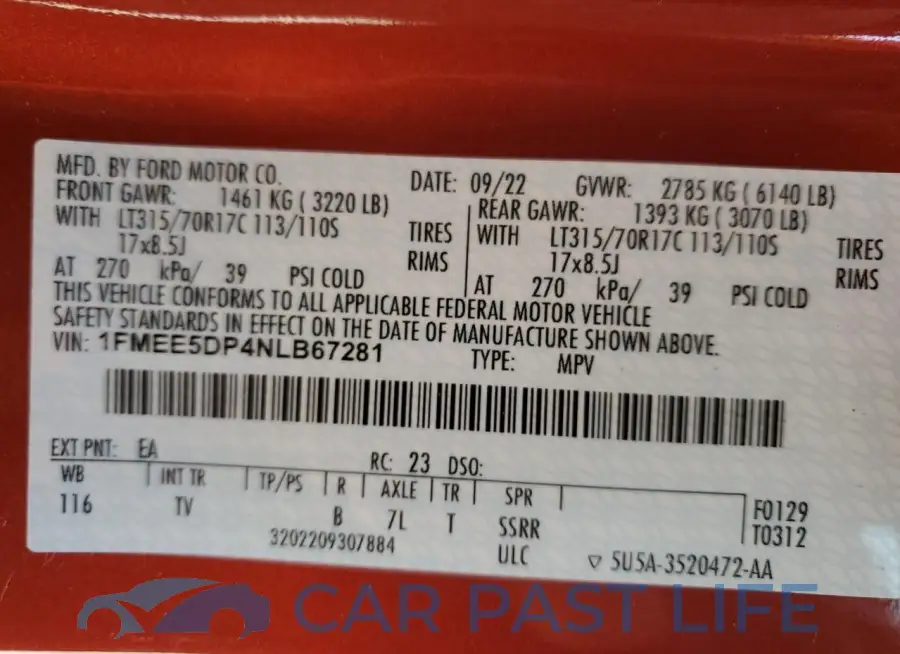 1FMEE5DP4NLB67281# 13