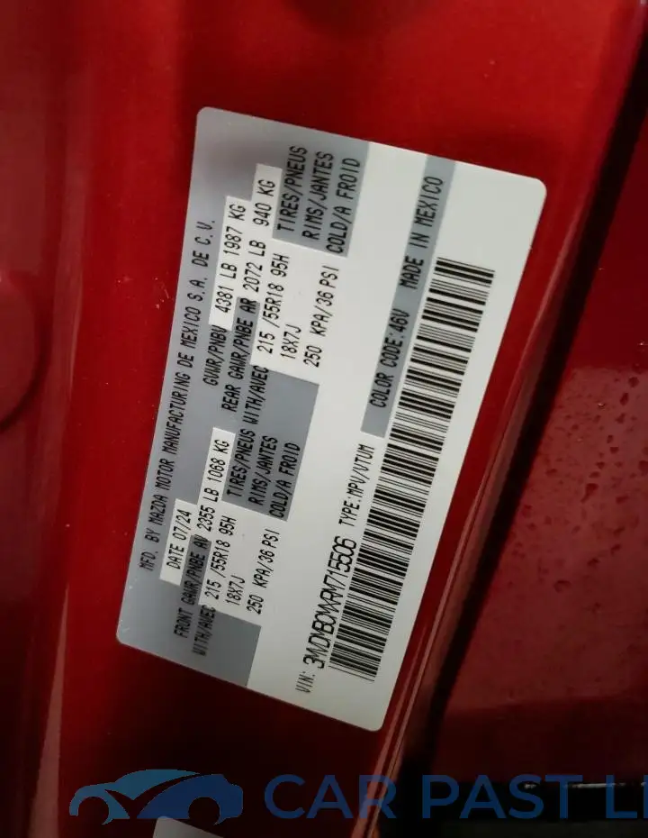 3MVDMBCMXRM715506# 14