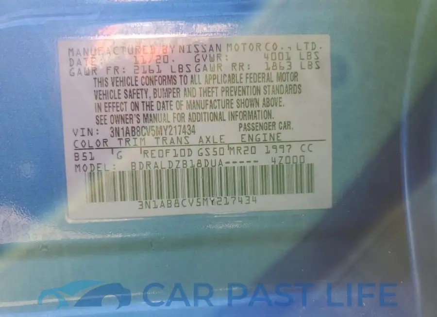 3N1AB8CV5MY217434# 12