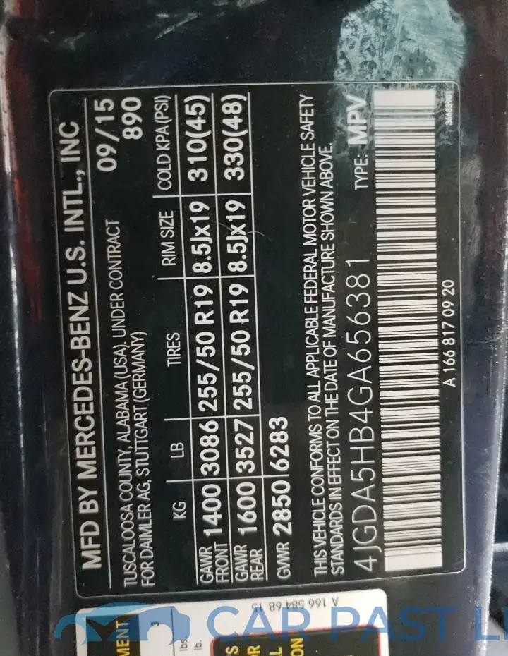4JGDA5HB4GA656381# 12