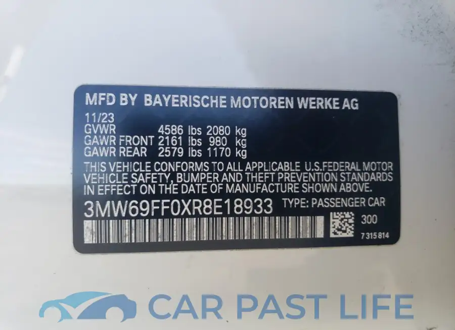 3MW69FF0XR8E18933# 12