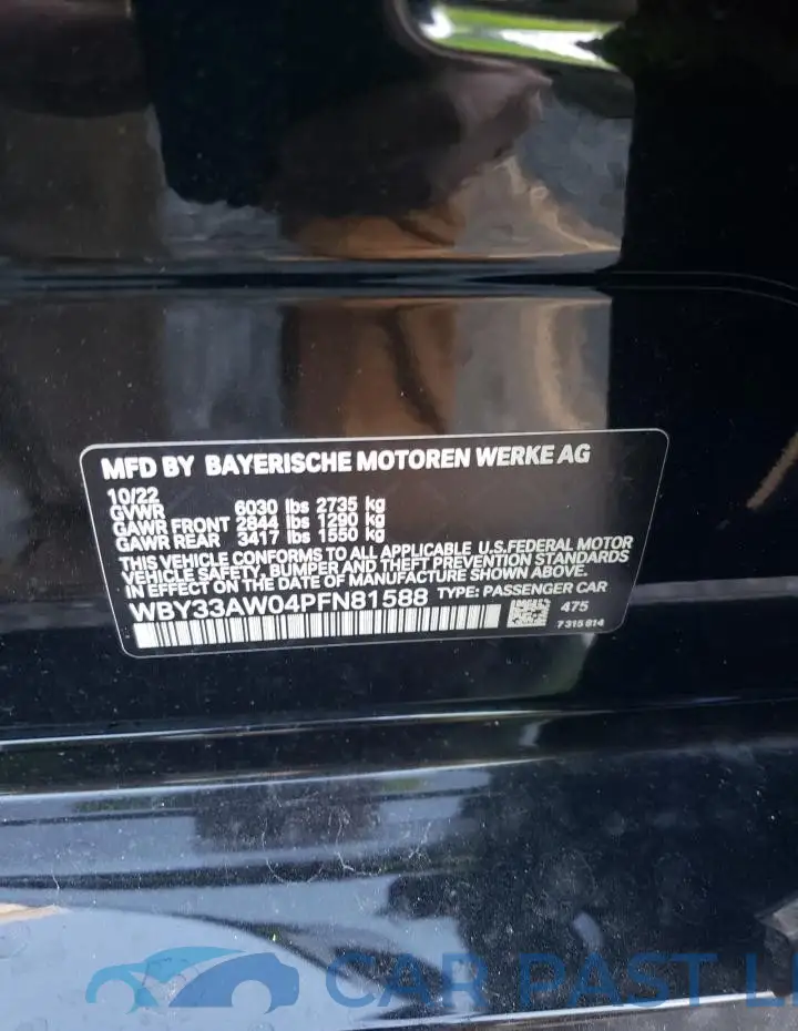WBY33AW04PFN81588# 12