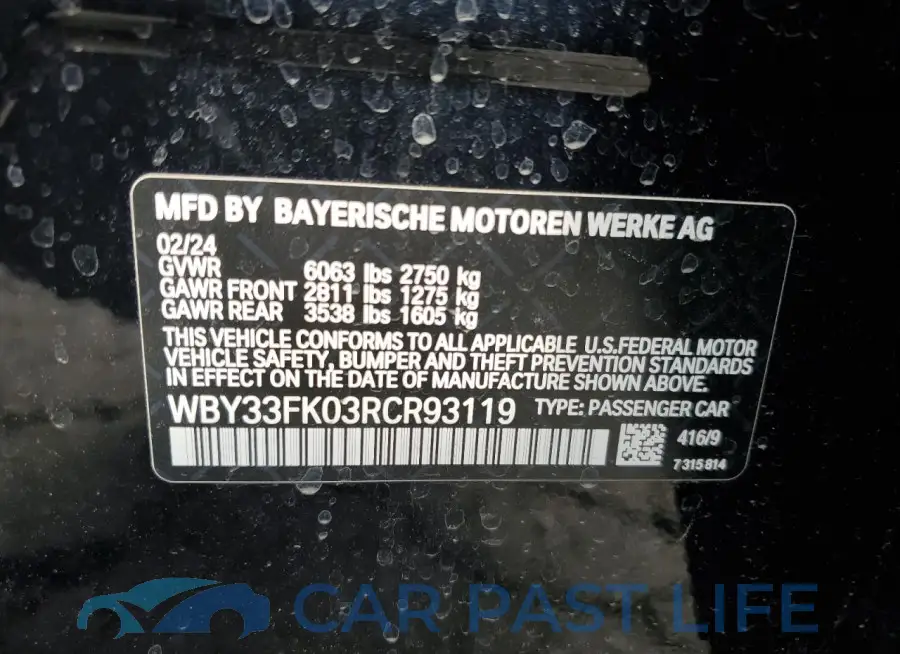 WBY33FK03RCR93119# 12