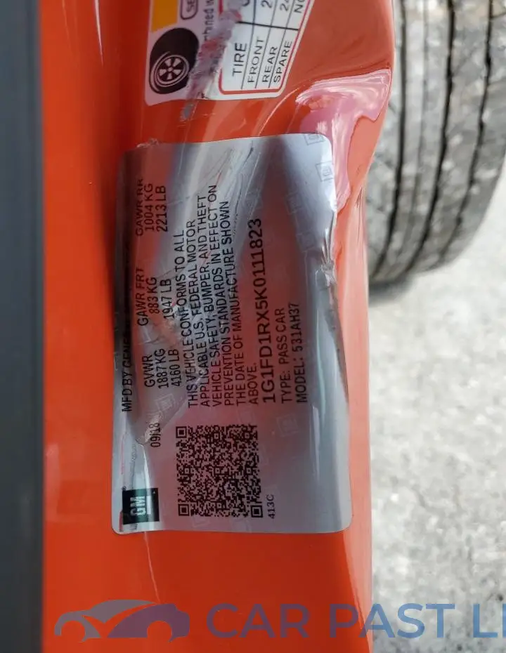 1G1FD1RX5K0111823# 13