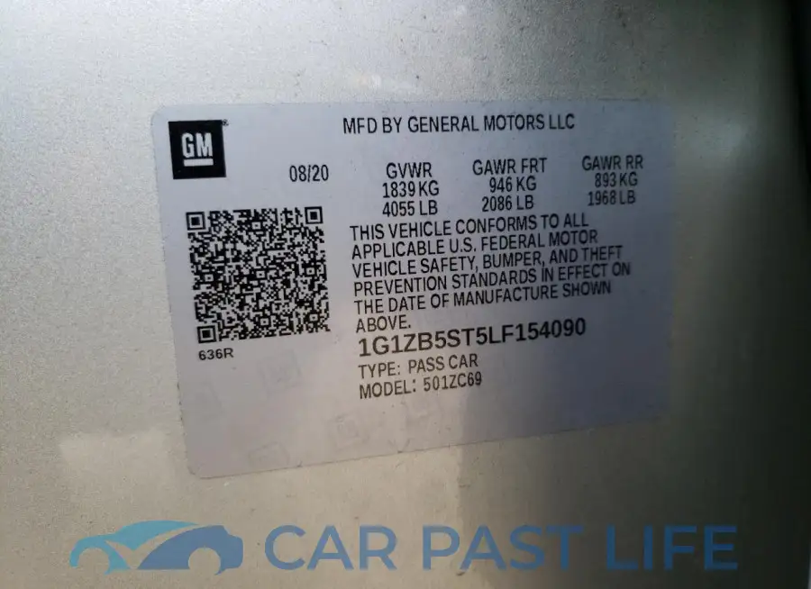 1G1ZB5ST5LF154090# 12