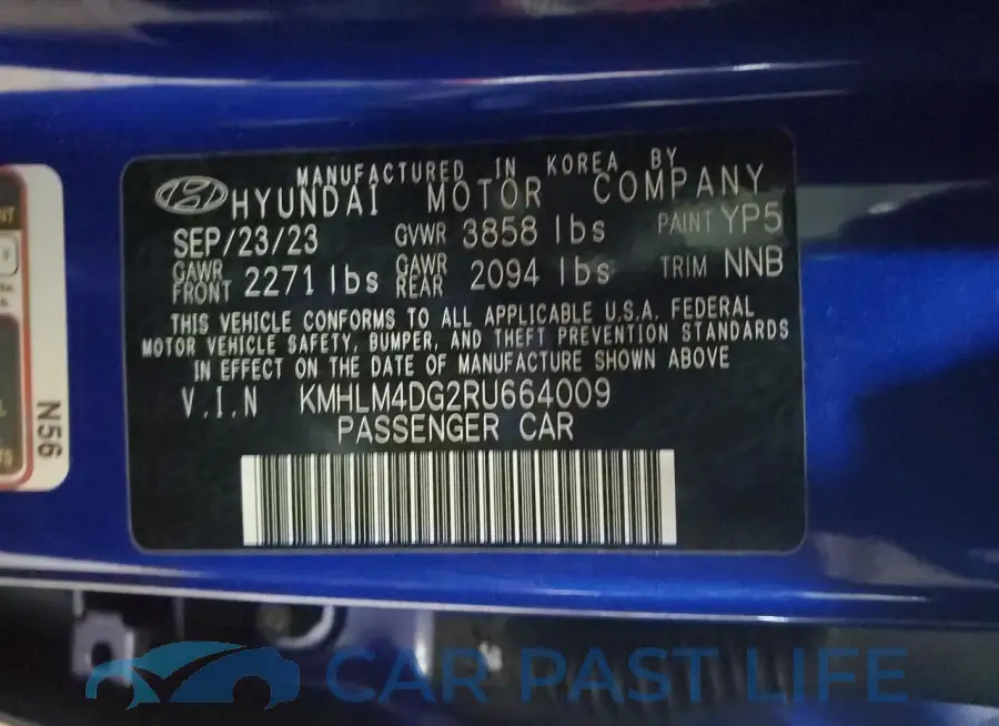 KMHLM4DG2RU664009# 13