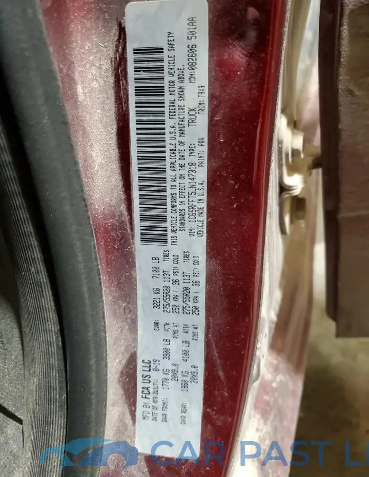 1C6SRFFT5LN147318# 13