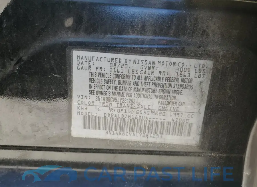 3N1AB8CV5LY281293# 12