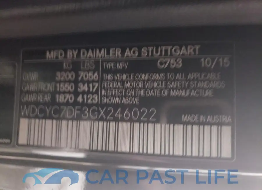 WDCYC7DF3GX246022# 13