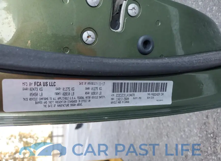 2C3CDZC91JH194670# 12