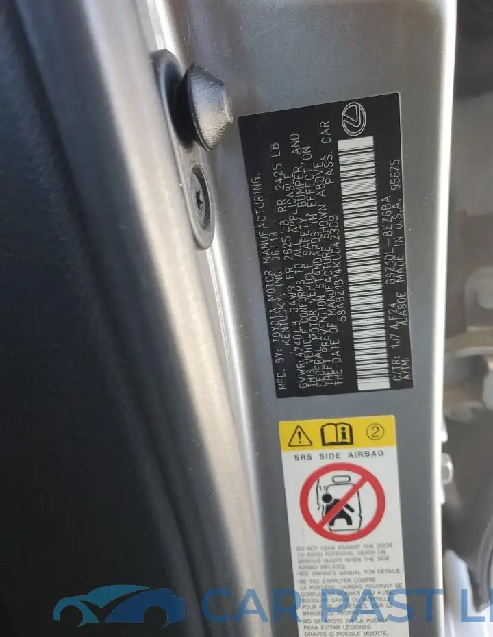 58ABZ1B14KU042309# 12