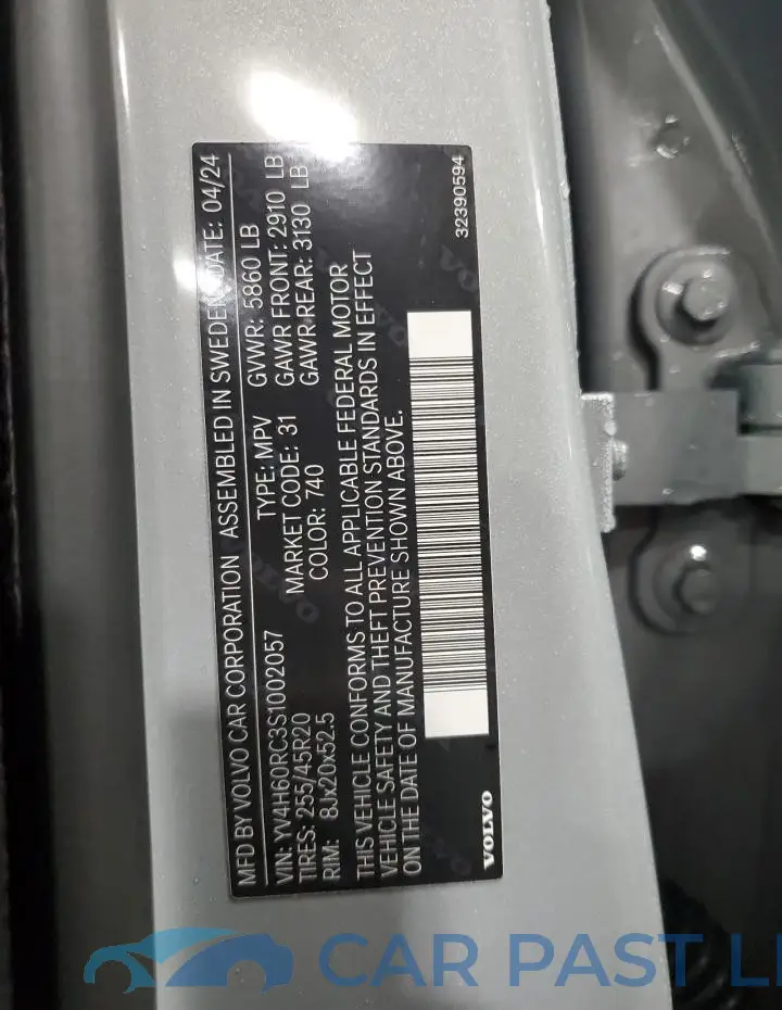 YV4H60RC3S1002057# 14