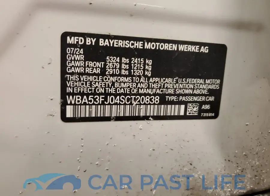 WBA53FJ04SCT20838# 13