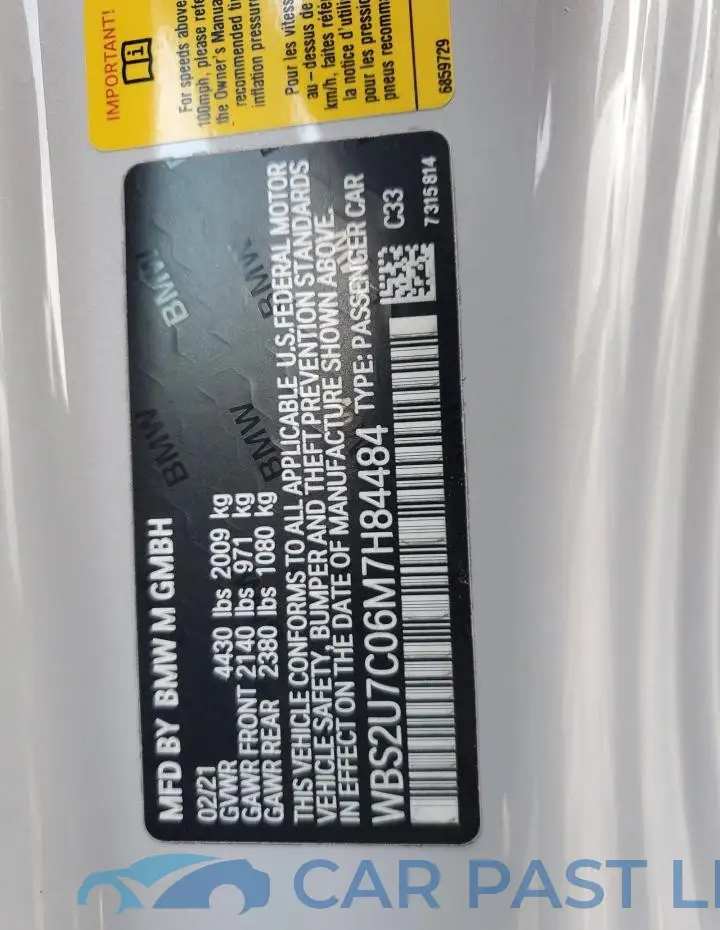 WBS2U7C06M7H84484# 11