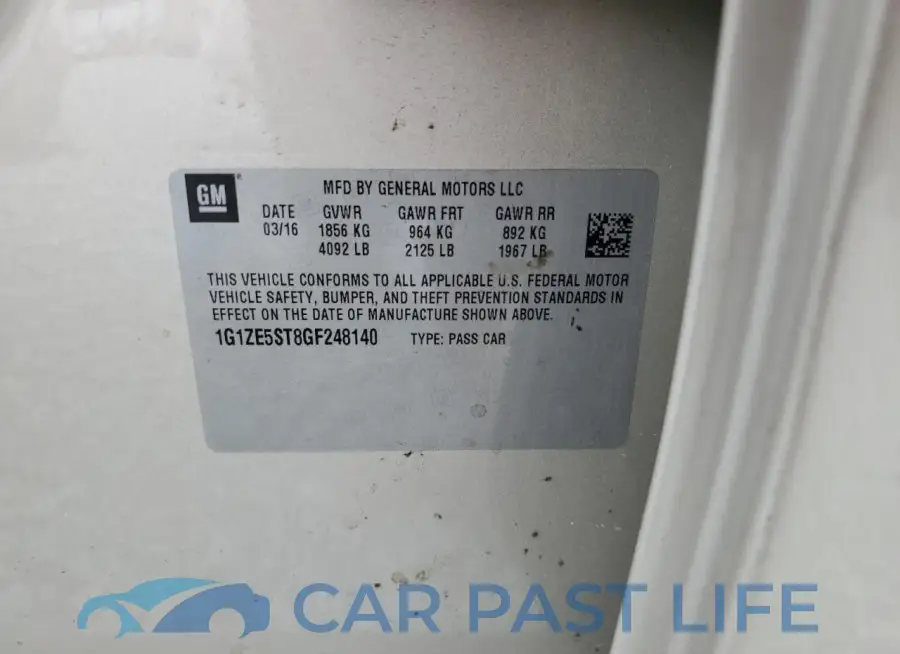 1G1ZE5ST8GF248140# 13