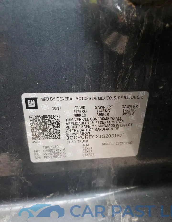 3GCPCREC2JG203157# 13