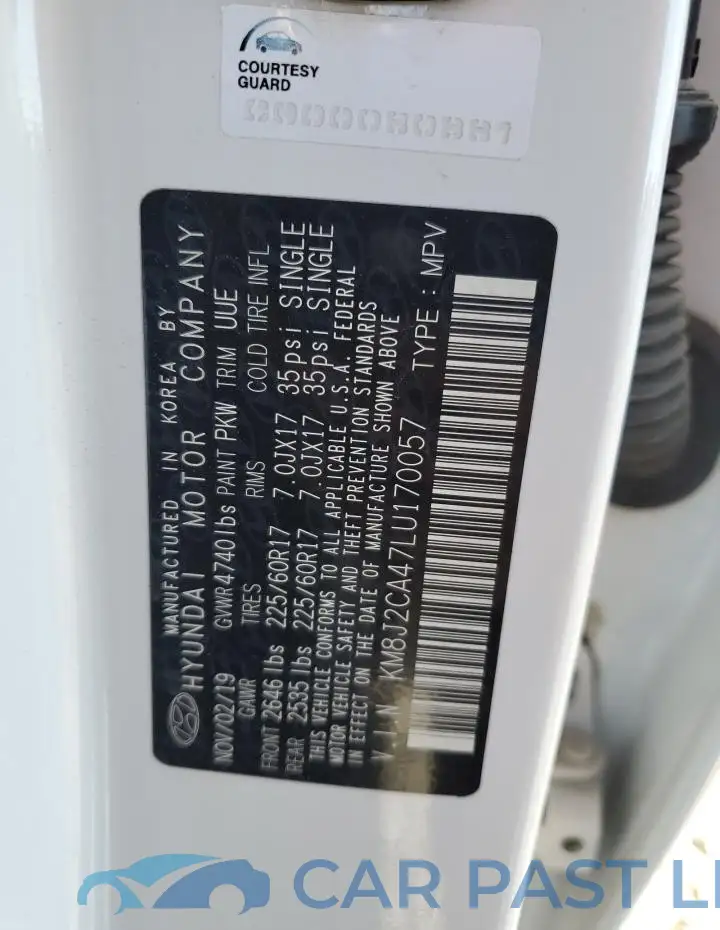 KM8J2CA47LU170057# 13