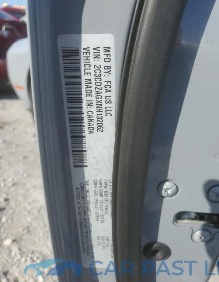 2C3CDZAGXNH132062# 12