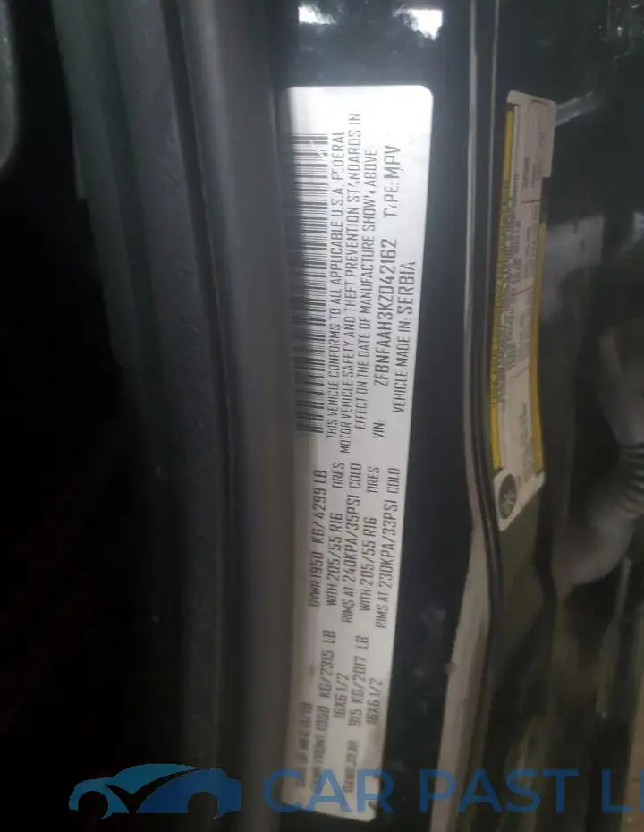 ZFBNFAAH3KZ042162# 13