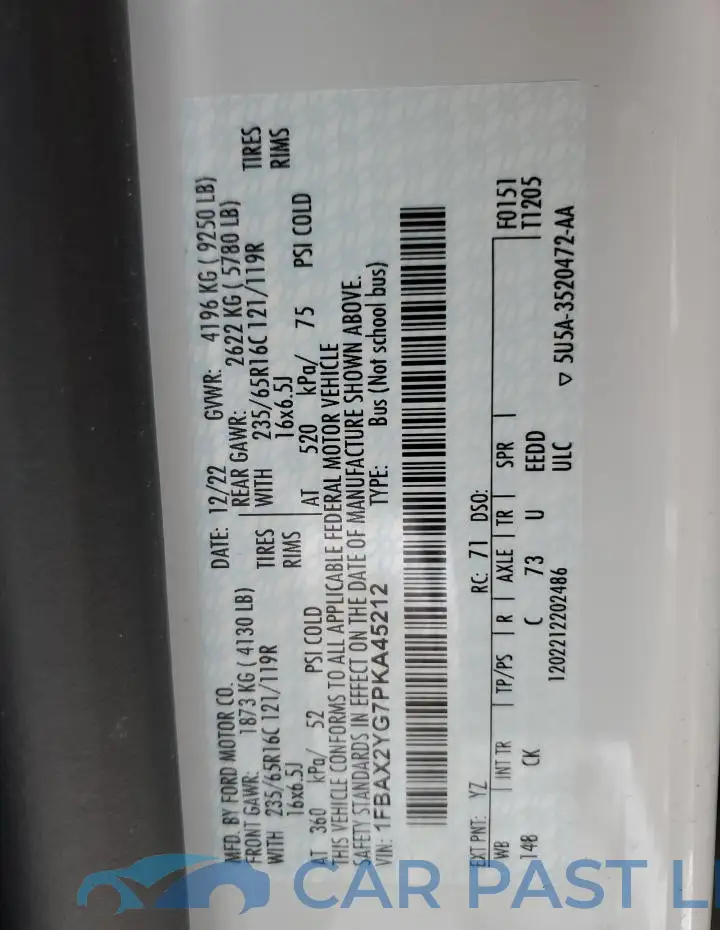 1FBAX2YG7PKA45212# 13