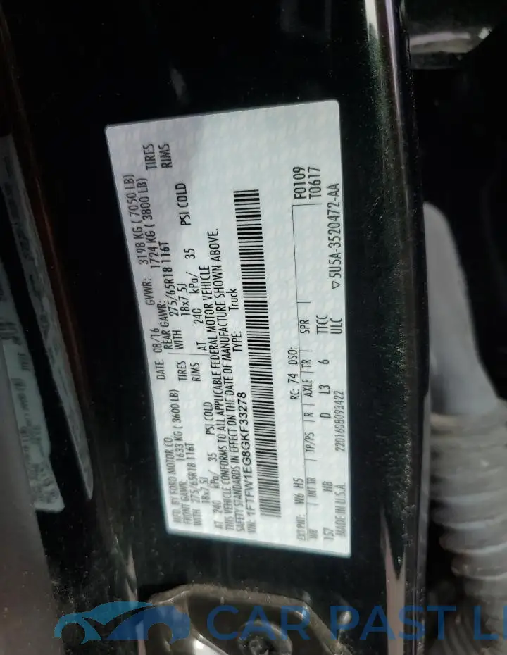 1FTFW1EG8GKF33278# 13