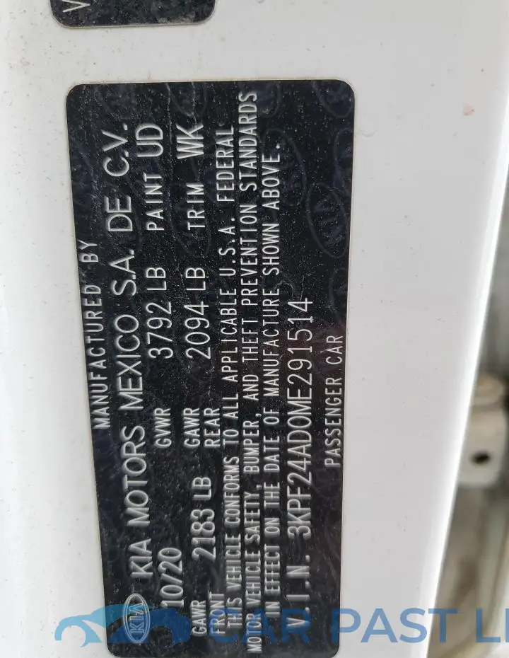 3KPF24AD0ME291514# 12