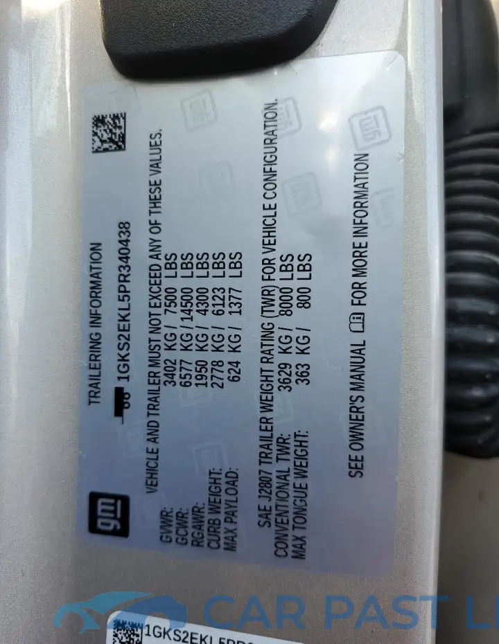 1GKS2EKL5PR340438# 13