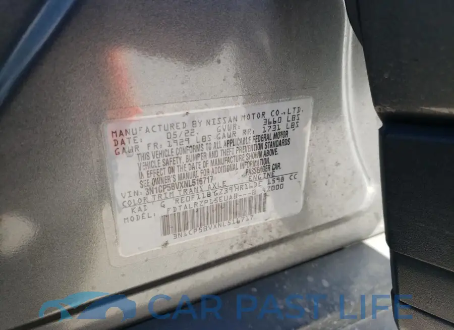 3N1CP5BVXNL516717# 13