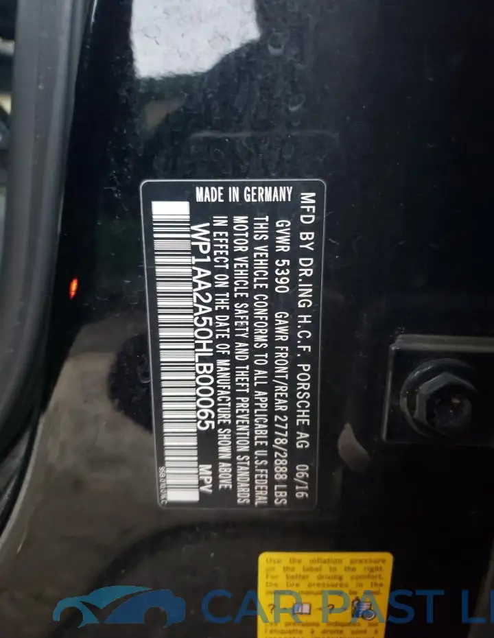 WP1AA2A50HLB00065# 12