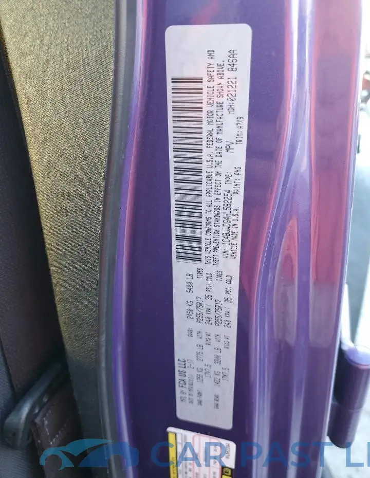 1C4BJWDG4HL592254# 14
