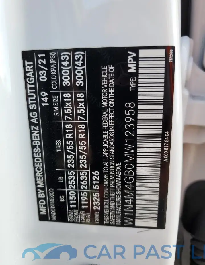 W1N4M4GB0MW123958# 13