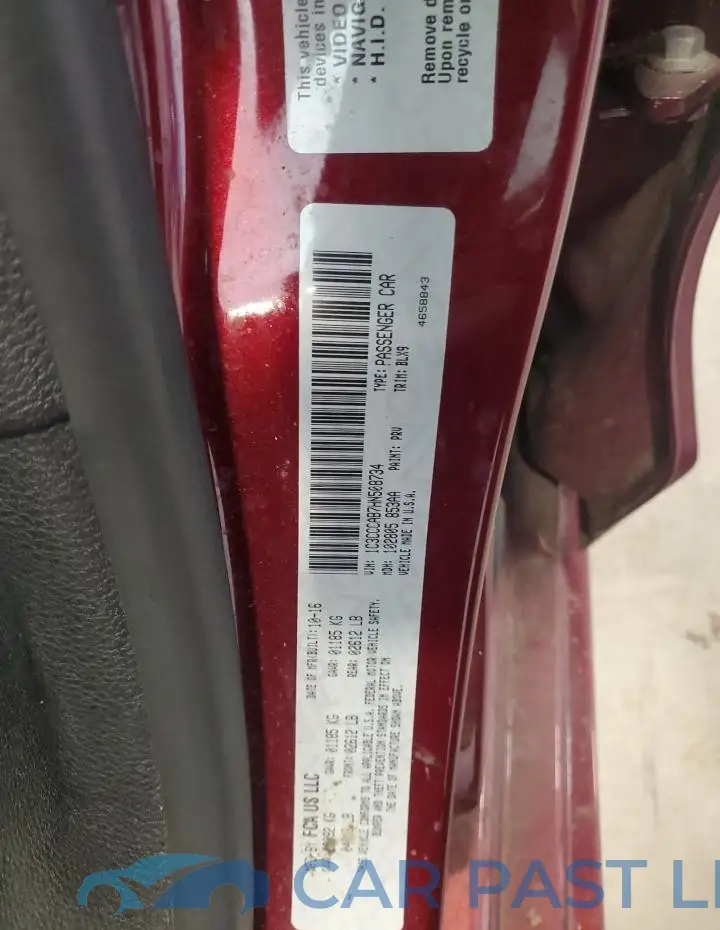 1C3CCCAB7HN508734# 12
