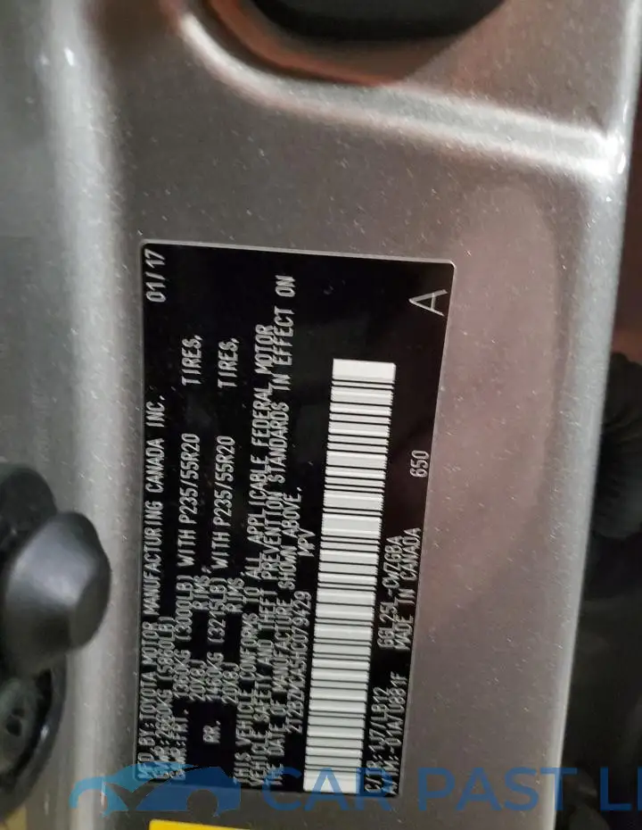 2T2BZMCA5HC079429# 14
