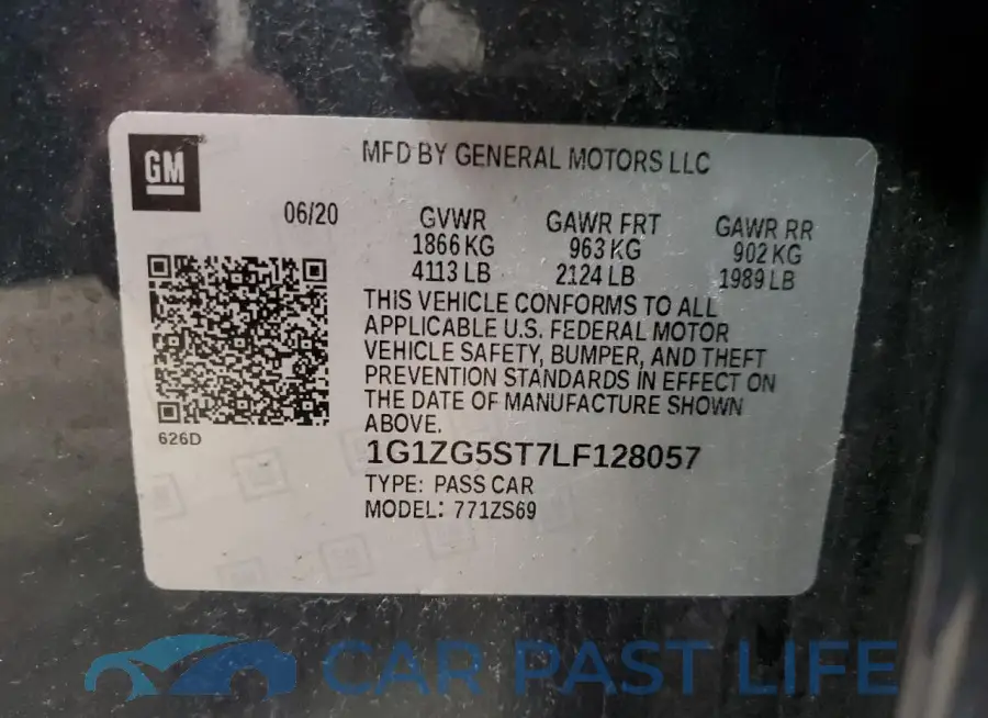 1G1ZG5ST7LF128057# 13
