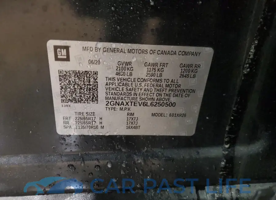 2GNAXTEV6L6250500# 13