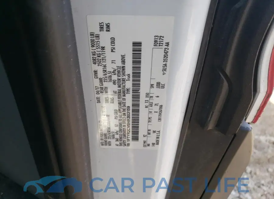 1FTYR2CM9HKB03159# 12