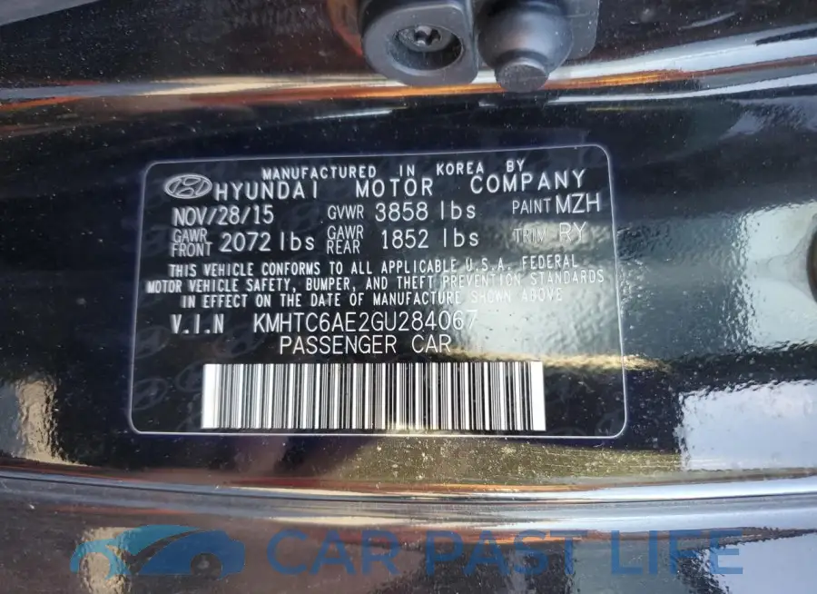 KMHTC6AE2GU284067# 13