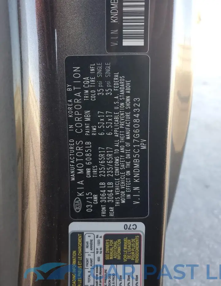 KNDMB5C17G6084323# 13