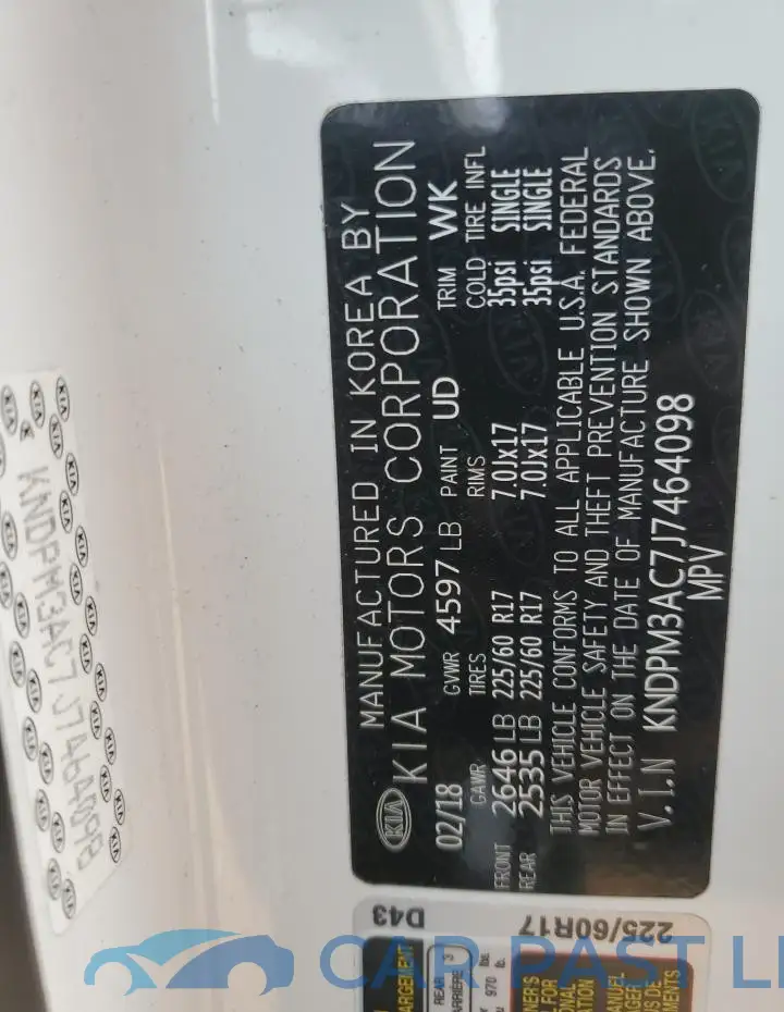 KNDPM3AC7J7464098# 12