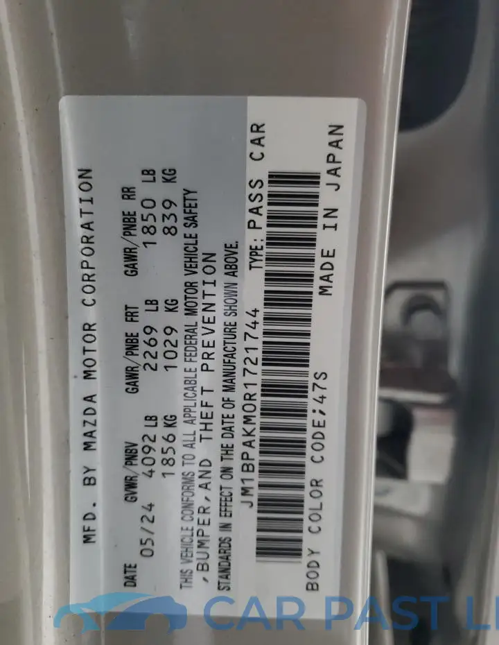 JM1BPAKM0R1721744# 13
