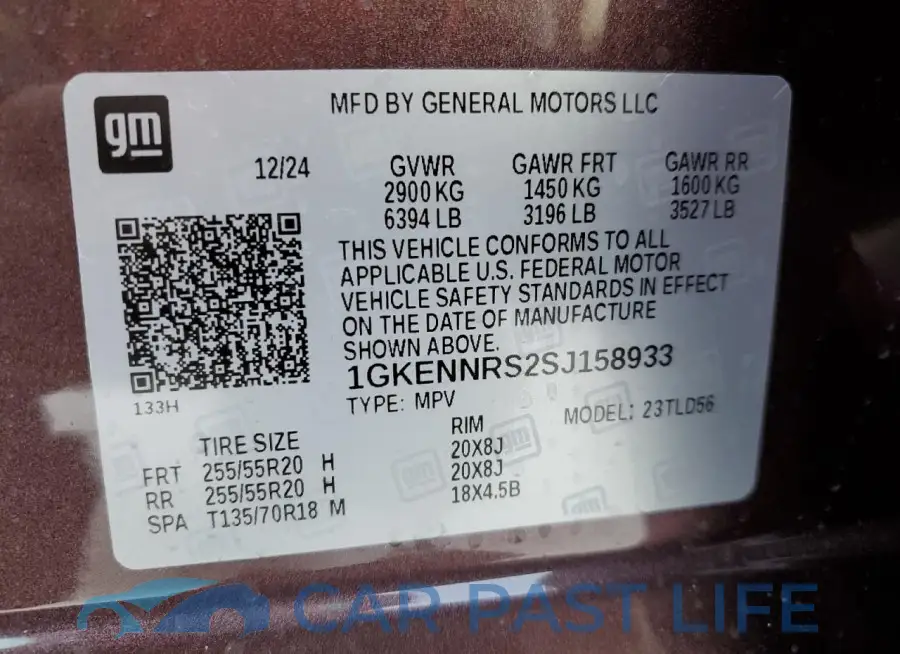 1GKENNRS2SJ158933# 14